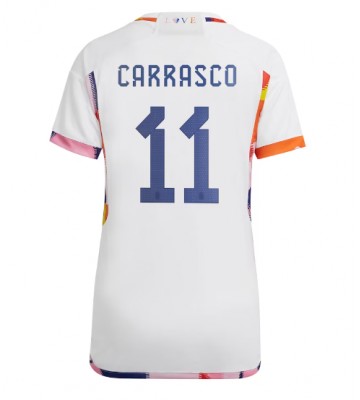 Belgien Yannick Carrasco #11 Bortatröja Kvinnor VM 2022 Kortärmad